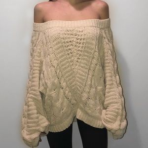 Express Off The Shoulder Sweater